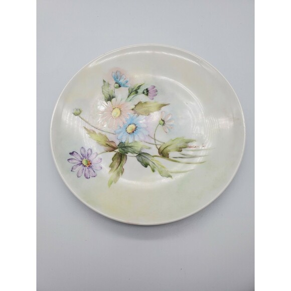 Vintage Plate Bavaria Schumann Arzberg Germany Artist Signed Hand Painted Decor - Picture 3 of 12